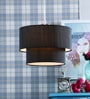 Black Fabric Single Hanging Lights