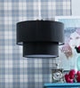 Black Fabric Single Hanging Lights