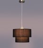 Black Fabric Single Hanging Lights