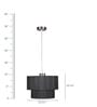 Black Fabric Single Hanging Lights