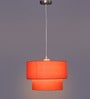 Orange Fabric Single Hanging Lights