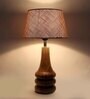 Fabric Wood Table Lamp With Shade