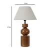 Fabric Wood Table Lamp With Shade