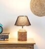 Fabric Wood Table Lamp With Shade