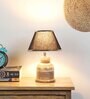 Fabric Wood Table Lamp With Shade