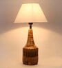 Fabric Wood Table Lamp With Shade