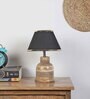 Fabric Wood Table Lamp With Shade