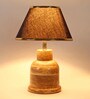 Fabric Wood Table Lamp With Shade