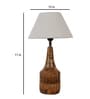Fabric Wood Table Lamp With Shade