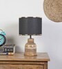 Fabric Wood Table Lamp With Shade