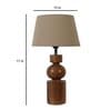 Fabric Wood Table Lamp With Shade