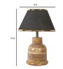 Fabric Wood Table Lamp With Shade