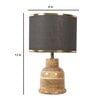 Fabric Wood Table Lamp With Shade