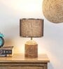 Fabric Wood Table Lamp With Shade
