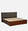 Fabrio Sheesham Wood King Size Bed In Honey Oak Finish With Box Storage