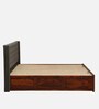 Fabrio Sheesham Wood King Size Bed In Honey Oak Finish With Box Storage