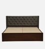 Fabrio Sheesham Wood King Size Bed In Provincial Teak Finish With Box Storage