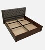 Fabrio Sheesham Wood Queen Size Bed In Provincial Teak Finish With Box Storage