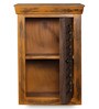 Mango Wood Yellow 2 Compartment Bathroom Cabinet
