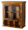 Mango Wood Yellow 5 Compartment Bathroom Cabinet