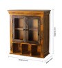 Mango Wood Yellow 5 Compartment Bathroom Cabinet