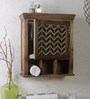 Mango Wood Brown 5 Compartment Bathroom Cabinet
