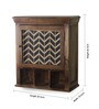 Mango Wood Brown 5 Compartment Bathroom Cabinet