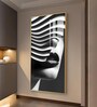 Facade of Harmony Glass Finish Vertical Wall Art