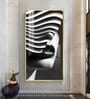 Facade of Harmony Glass Finish Vertical Wall Art