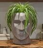 FACE PLANTER Choco Brown 18 Inch German Polymer Round Plant Container