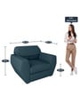 Facet 1 Seater Sofa in Ink Blue Colour