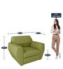 Facet 1 Seater Sofa in Leaf Green Colour