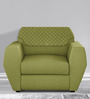 Facet 1 Seater Sofa in Leaf Green Colour
