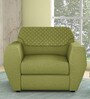 Facet 1 Seater Sofa in Leaf Green Colour