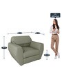 Facet 1 Seater Sofa in Warm Grey Colour Facet 1 Seater Sofa in Warm Grey Colour