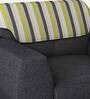 Facet Fabric 1 Seater Sofa in Steel Grey Colour Facet Fabric 1 Seater Sofa in Steel Grey Colour