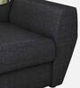 Facet Fabric 1 Seater Sofa in Steel Grey Colour Facet Fabric 1 Seater Sofa in Steel Grey Colour
