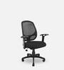 Facile Mesh Medium Back Ergonomic Office Chair In Black Colour