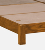 Fairmont Sheesham Wood Queen Size Bed In Scratch Resistant Rustic Teak Finish