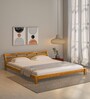 Fairmont Sheesham Wood Queen Size Bed In Scratch Resistant Rustic Teak Finish