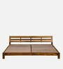 Fairmont Sheesham Wood Queen Size Bed In Scratch Resistant Rustic Teak Finish
