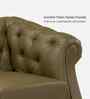 Fairmont Leatherette 1 Seater Sofa In Green Color