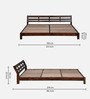 Fairmont Sheesham Wood Queen Size Bed In Scratch Resistant Provincial Teak Finish