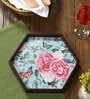 Fairy Garden  Hexagon   Brown MDF Multipurpose Serving Tray