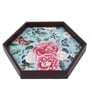 Fairy Garden  Hexagon   Brown MDF Multipurpose Serving Tray