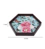 Fairy Garden  Hexagon   Brown MDF Multipurpose Serving Tray
