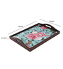 Fairy Garden Brown Teak Wood & MDF Serving Tray (Set of 3) Reinvention factory