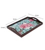 Fairy Garden Brown Teak Wood & MDF Serving Tray Reinvention factory