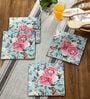 Fairy Garden Turquoise MDF (Set of 4) Table Coaster Reinvention factory