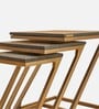 Fait Nesting Table In Brown Colour (Set of 3)